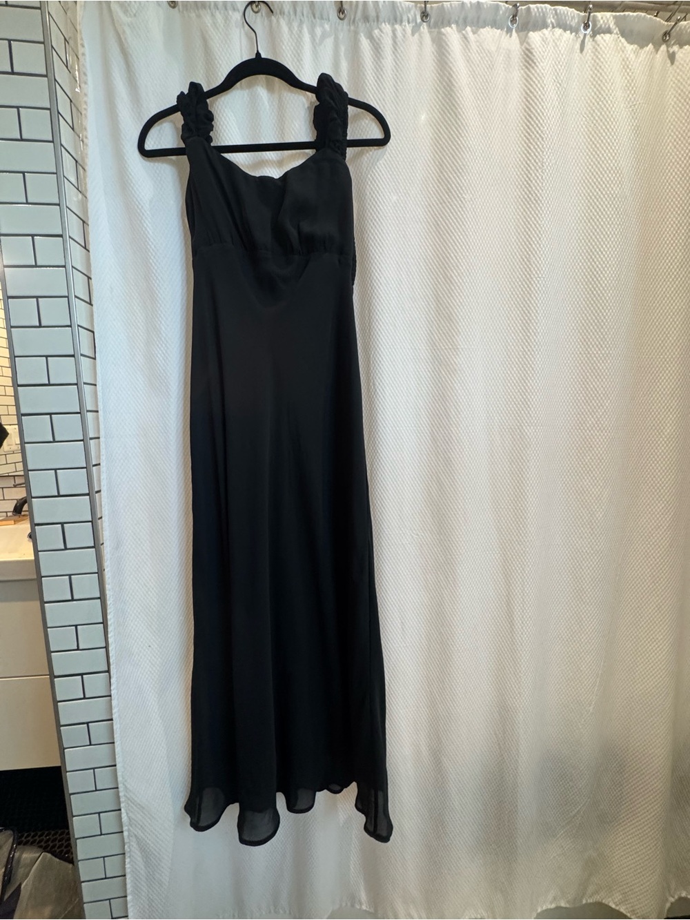 Abercrombie & Fitch Black Maxi Dress with Twisted Straps